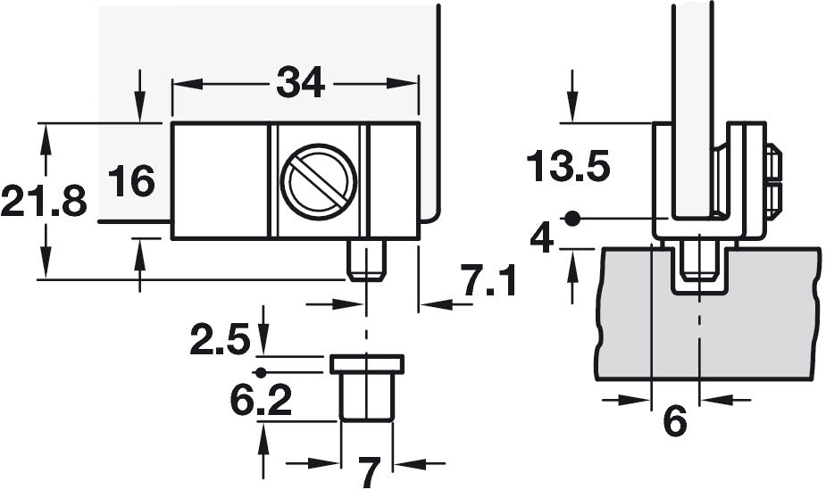 HAFELE Opening Glass Door Hinges | Hinges in Dar Tanzania