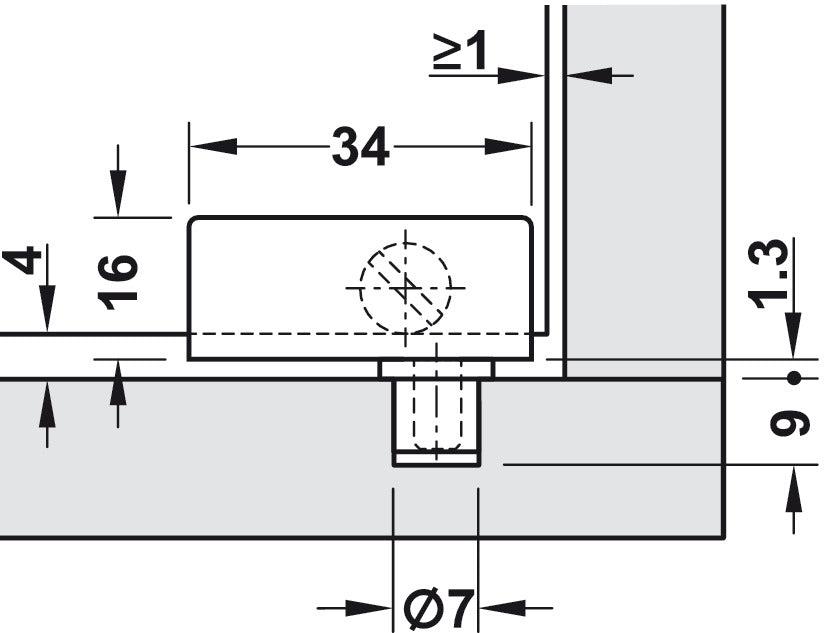 HAFELE Opening Glass Door Hinges | Hinges in Dar Tanzania