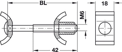 HAFELE Work Top Connector | Furniture Connectors In Dar Tanzania