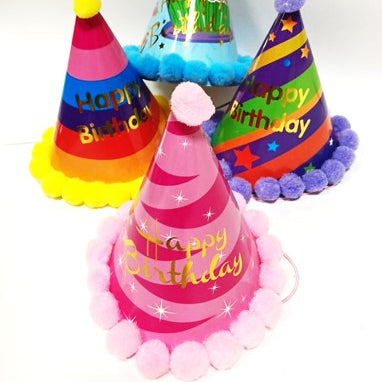 Happy birthday With Pompoms Party caps | Party caps in Dar Tanzania