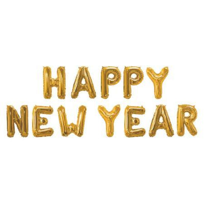 Gold 16 Inch Happy New Year Alphabet Balloons in Dar Tanzania
