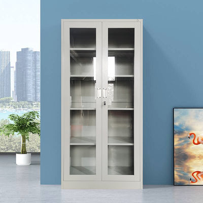 TRIX Glass Door File Cabinet 90x40x185 | Cupboards in Dar Tanzania