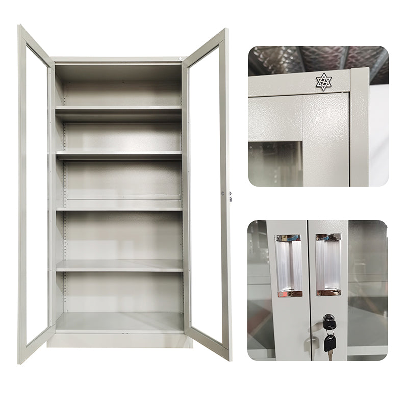 TRIX Glass Door File Cabinet 90x40x185 | Cupboards in Dar Tanzania