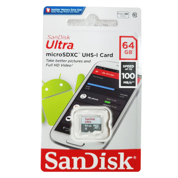 SANDISK 64GB Ultra Micro UHS-I SDXC Card | Memory card in Dar Tanzania