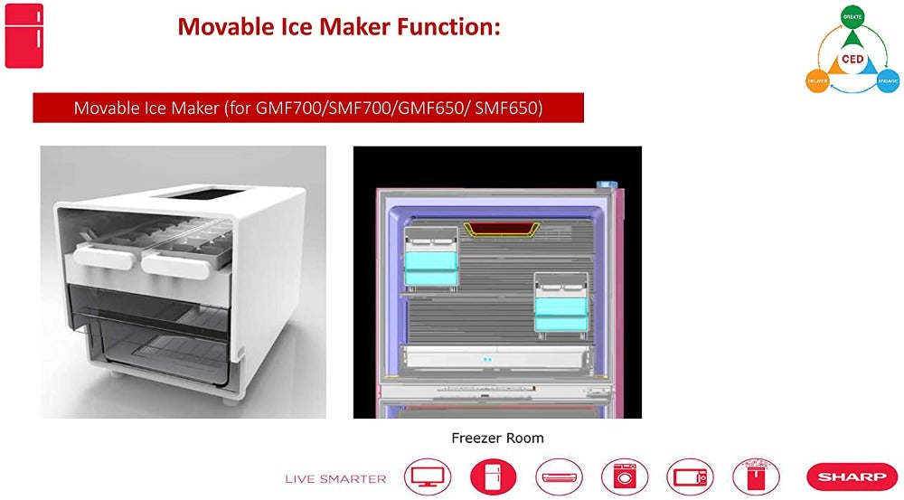 SHARP 2 Door 600 Lt Fridge SMF700SL3 | Fridges in Dar Tanzania