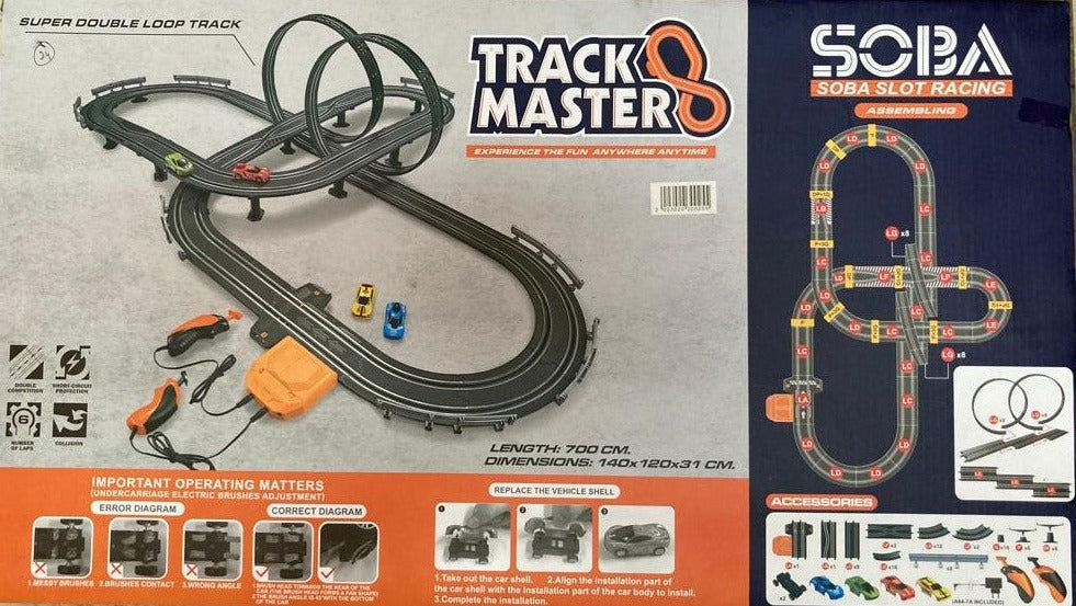 SOBA 1:64 Cars Slot Racing 700 cm Track | Slot car set in Tanzania