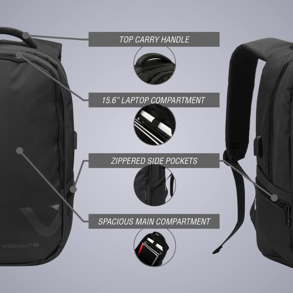 Volkano Midtown Series Backpack with USB | Backpacks in Dar Tanzania