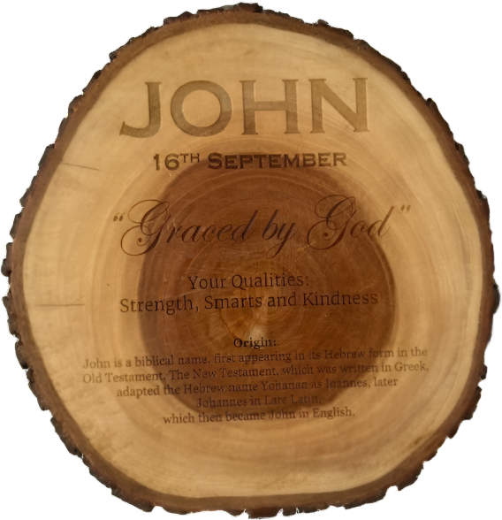 Personalized Wood Slice Frame | Personalized Gifts in Dar Tanzania