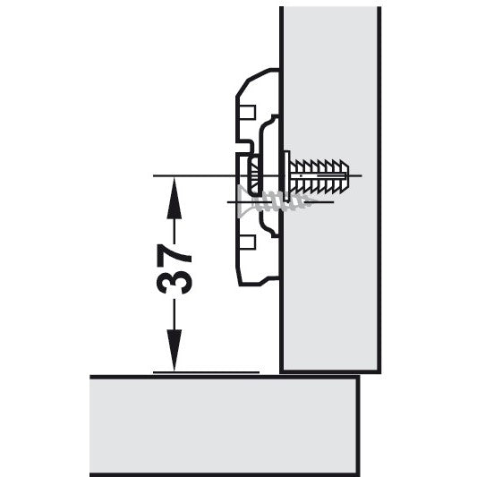 HAFELE Full Overlay Hinge with Plate | Hinges in Dar Tanzania