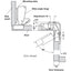 HAFELE Opening Angle Folding Door Hinge 150D 3439700