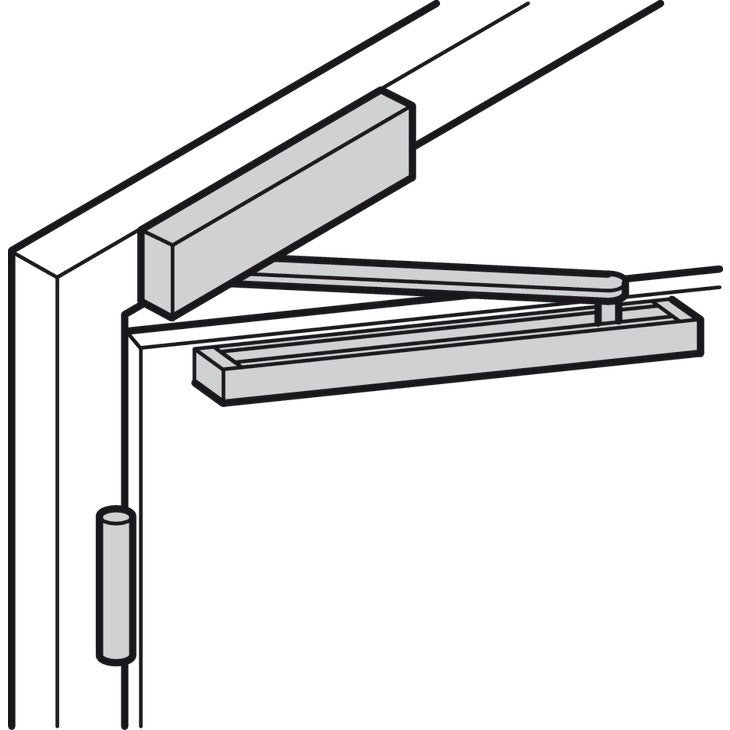 HAFELE Overhead Door Closer With Slide Rail 61 | Door closers in Dar