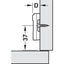 HAFELE Concealed Hinge With 2mm Mounting Plate 31190622