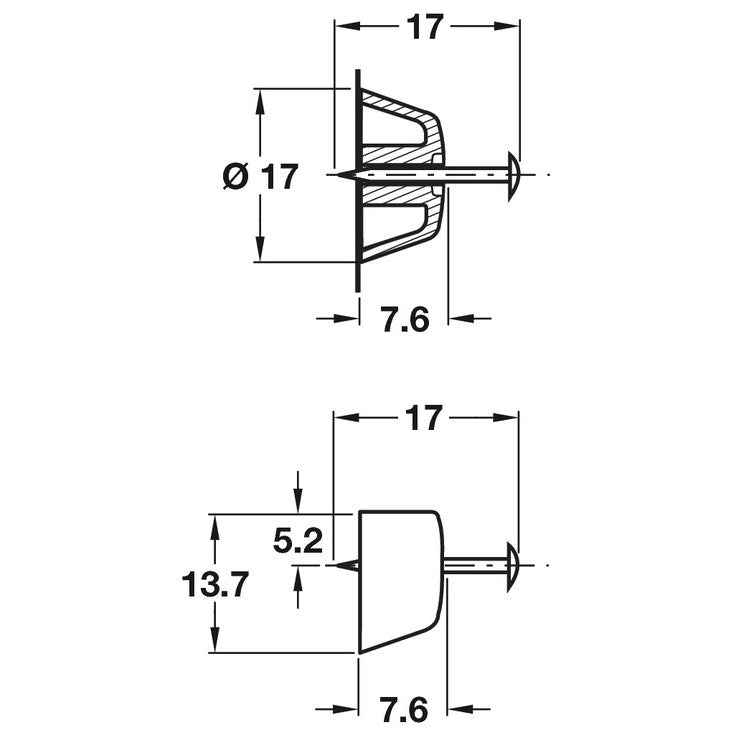 HAFELE Plastic Steel Shelf Support | Furniture in Dar Tanzania
