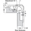 HAFELE Opening Angle Folding Door Hinge 150D 3439700