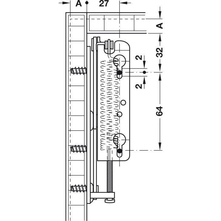 HAFELE Stay Flap Fitting 37245740 | Cabinet Stays in Dar Tanzania