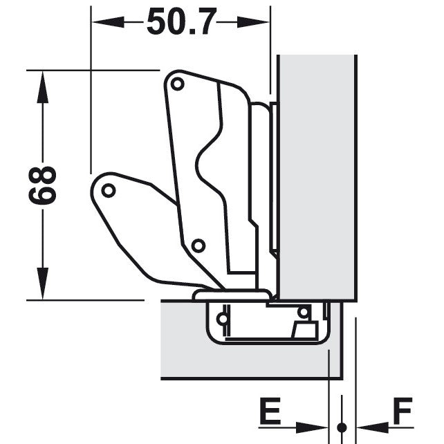 HAFELE Full Overlay Hinge with Plate | Hinges in Dar Tanzania