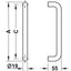 HAFELE Bodo Door 2pc Pull Handles 31.9cm 90303153