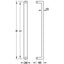 HAFELE Carlo Door 2pc Pull Handles 46.5cm 90303254