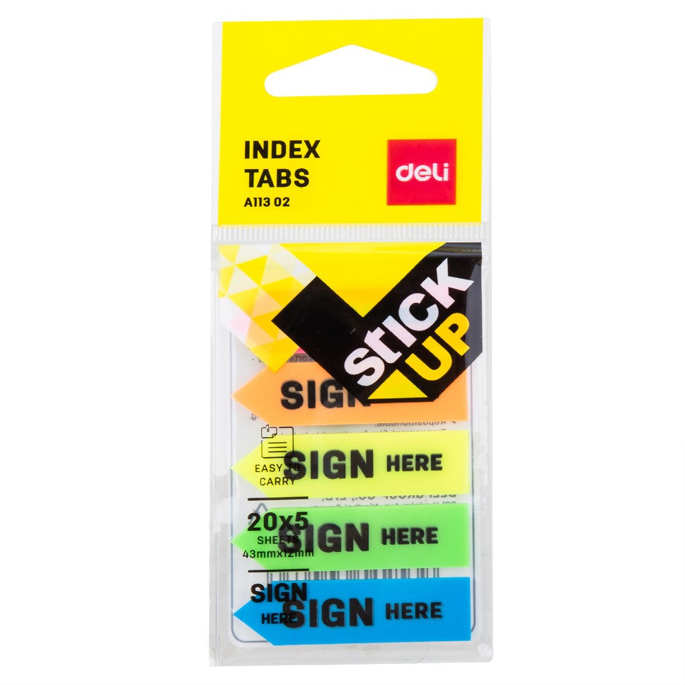 SIGN HERE Sticky Index Page Markers | Sign here sticky notes