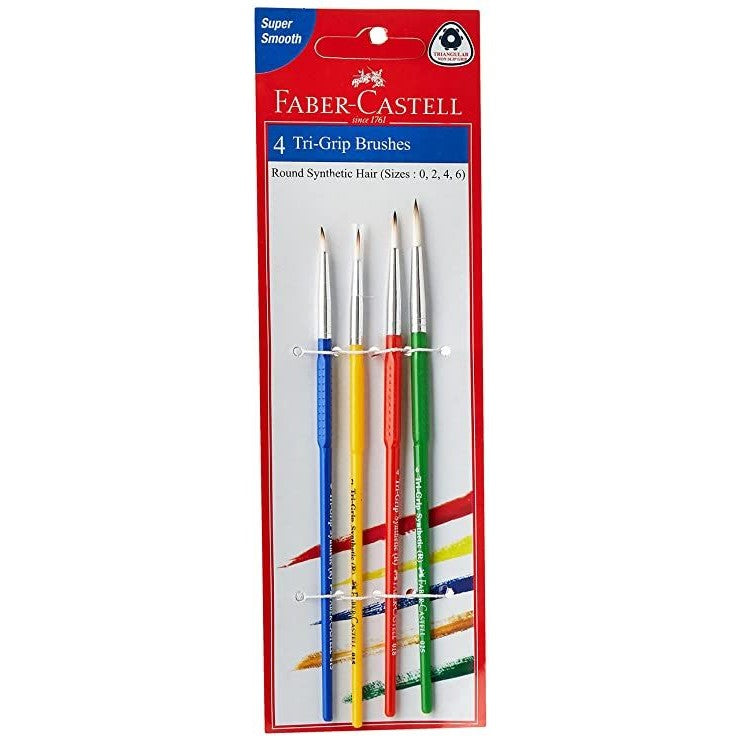 FABER CASTELL 4pc Tri-grip Paint Brush | Paint Brushes in Dar Tanzania