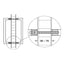 HAFELE Carlo Door 2pc Pull Handles 46.5cm 90303254