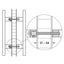 HAFELE Claudio Door 2pc Pull Handles 45cm 90303453
