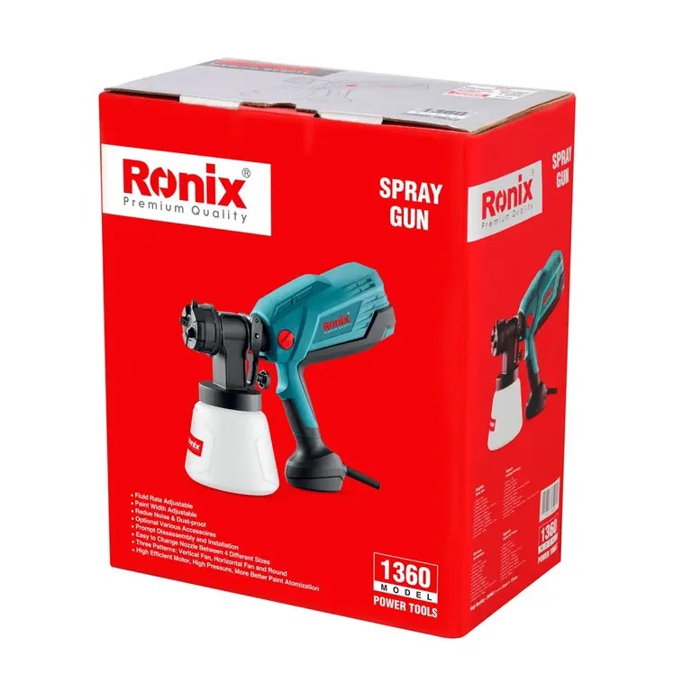 RONIX HVLP Electric Air Spray Gun, 600w, 1000ml, 1360 | Tanzania