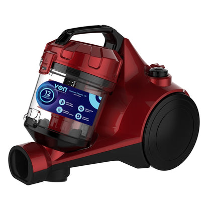 VON VAVC-16DMR, 1200W, 1.6 Lt, Bagless Vacuum Cleaner | VON Tanzania