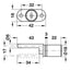 HAFELE Center Locking Rotary Furniture Lock 23499600