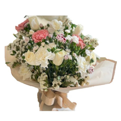 White Winter Flower Bouquet | Fresh Flower bouquets in Dar Tanzania