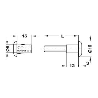 HAFELE Connecting Screw 30-39mm | Furniture Fittings In Dar Tanzania