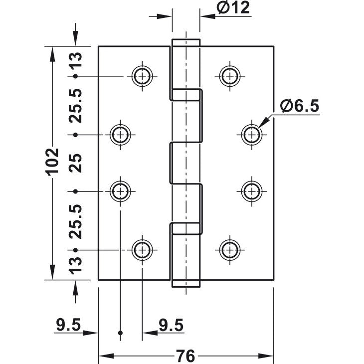 HAFELE Butt Hinge Door 120kg 92698010 | Hinges in Dar Tanzania