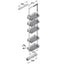 HAFELE Cabinet Internal Large Pull Out 5 Baskets Wired Shelf 54680213