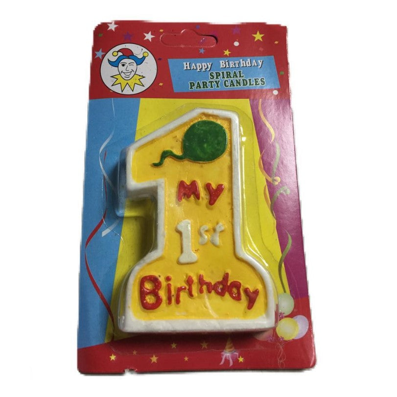 Age 1 Thick Birthday Candle | Shop Birthday Candles in Dar Tanzania