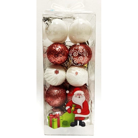 4cm White Rose Gold Christmas Balls | Xmas decorations in Dar Tanzania