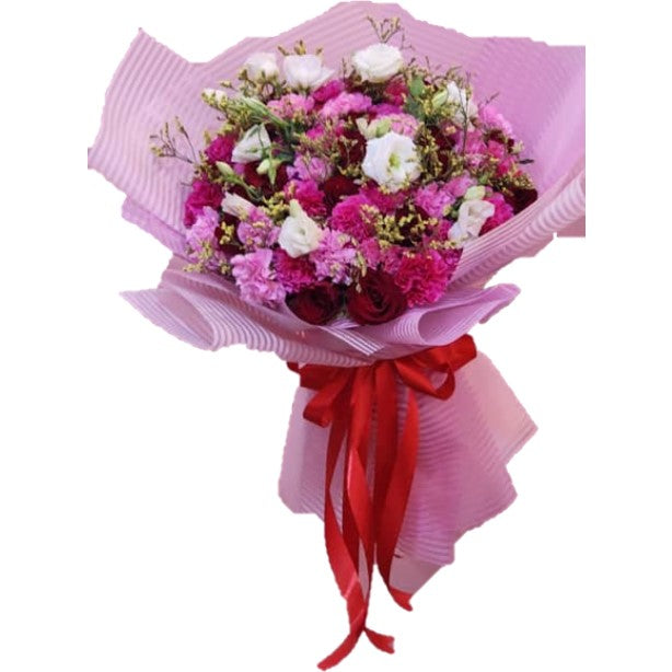 Love Pink 45cm Flower Bouquet | Fresh Flower bouquets in Dar Tanzania