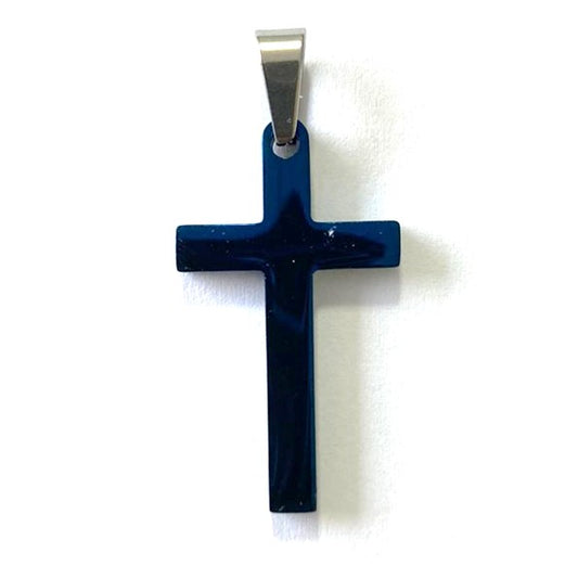 Blue Christian Cross Pendant | Imitation jewelry in Dar Tanzania