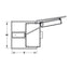 HAFELE Hinged Door Cabinet Pull Out 10 Baskets Door Shelves 54681213