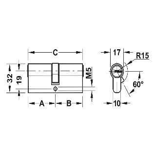 HAFELE Door Handle Set 90382120 LDH 2180