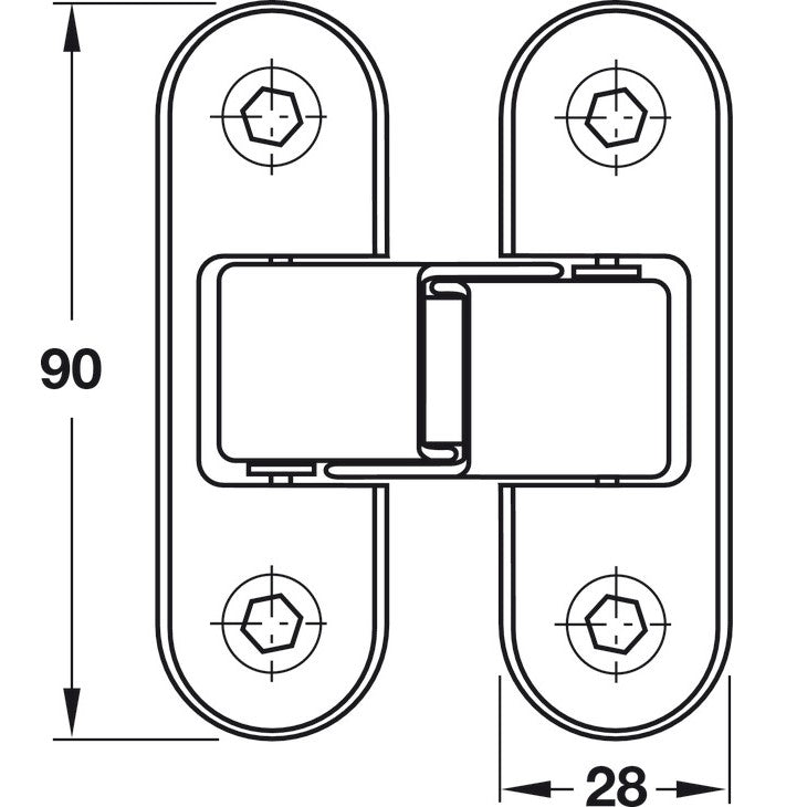 HAFELE Concealed Door Hinge Door 50kg | Hinges in Dar Tanzania