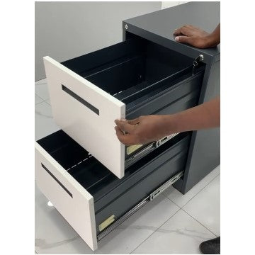 TRIX G2 Top Pull-Out Drawer Grey Black Steel Filing Cabinet