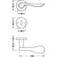 HAFELE Door Handle Set 90392686 LDH 2180