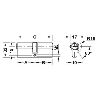 HAFELE Door Handle Set 90392686 LDH 2180