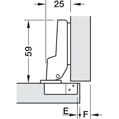 HAFELE Half Overlay Hinge 31190021 | Furniture fitting in Dar Tanzania