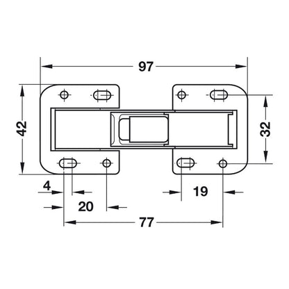 HAFELE Spring Hinge 34333970 | Furniture fitting in Dar Tanzania