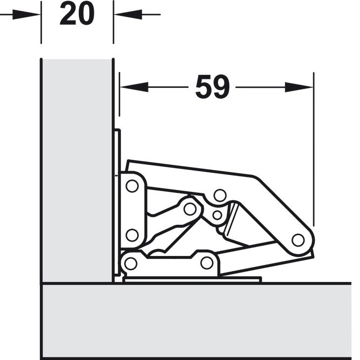 HAFELE Spring Hinge 34333970 | Furniture fitting in Dar Tanzania