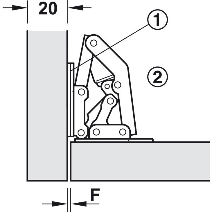 HAFELE Spring Hinge 34333970 | Furniture fitting in Dar Tanzania