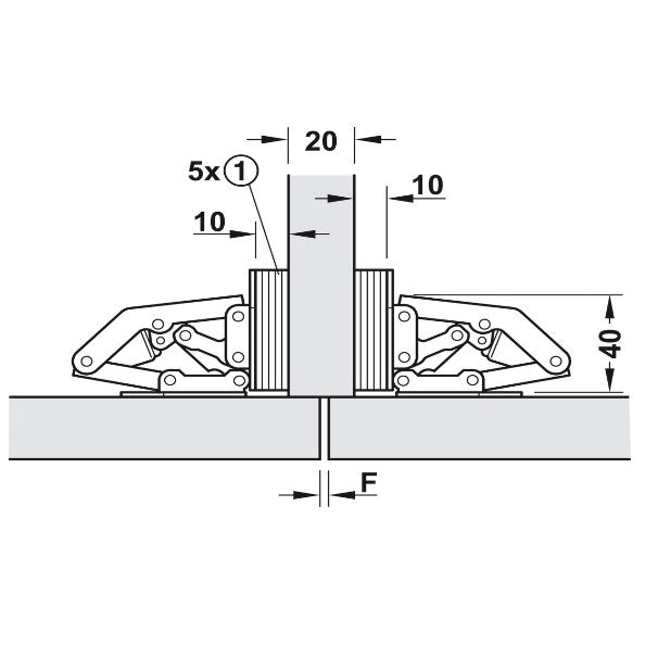 HAFELE Spring Hinge 34333970 | Furniture fitting in Dar Tanzania