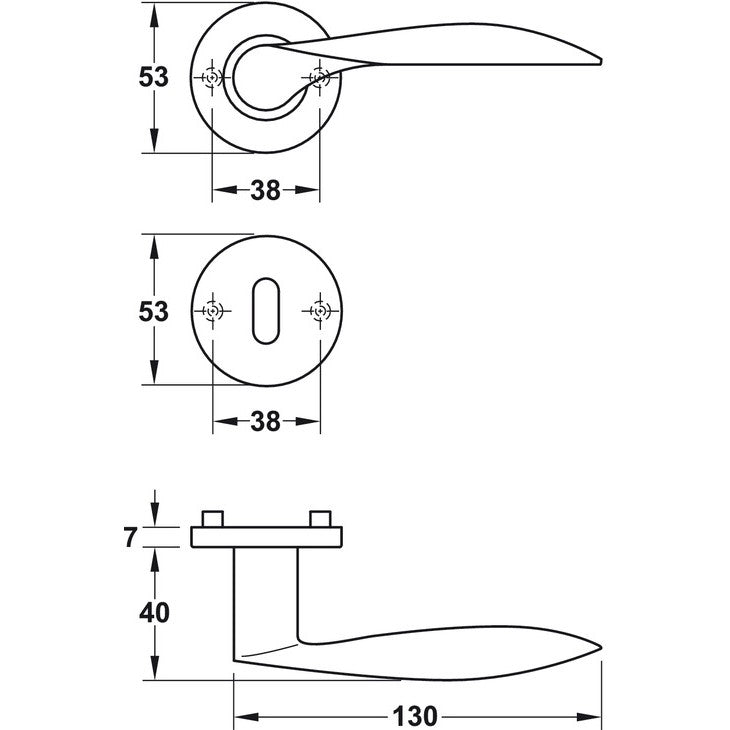 Hafele Door Handle Set 4177 | Door handles in Dar Tanzania