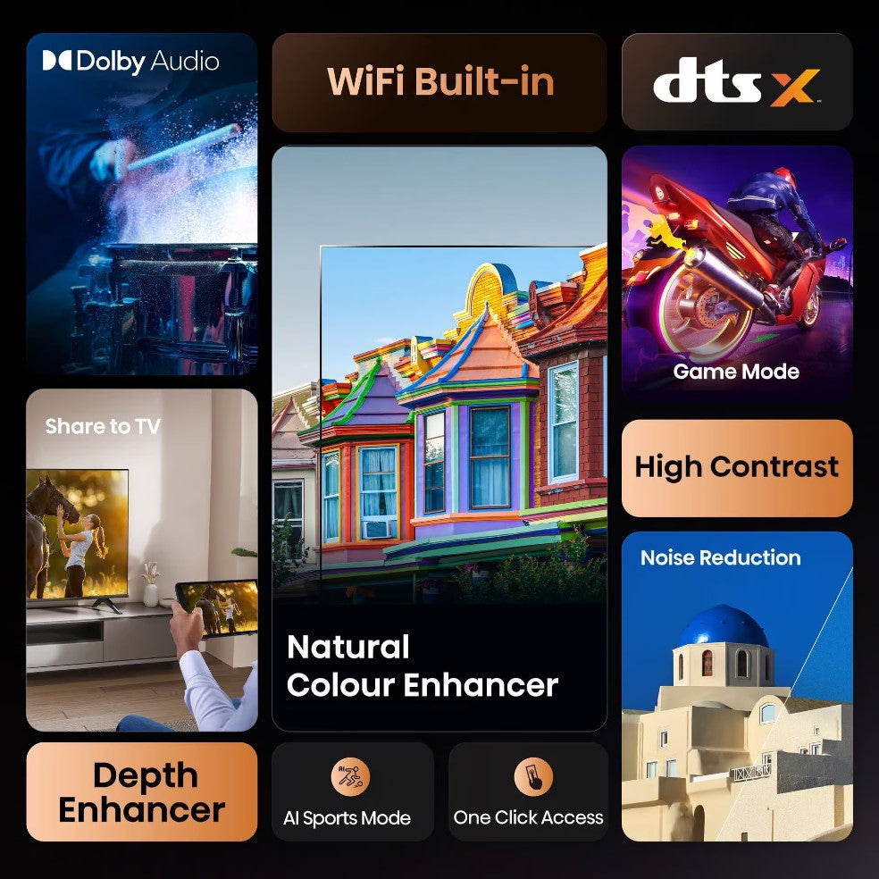 HISENSE 40 Inch VIDAA Smart FHD TV 40A4Q | Smart TV in Tanzania